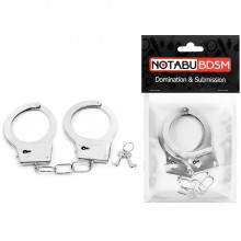 Металлические наручники с небольшой соединительной цепочкой, Notabu ntb-80685, со скидкой