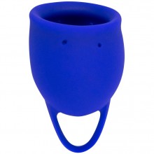 Менструальная чаша «Natural Wellness Iris 20 ml blue», длина 6.5 см.