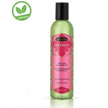 Массажное масло «Naturals massage oil Strawberry divine», 230 мл, KamaSutra KS10194, бренд Kama Sutra, 230 мл.