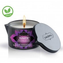 Массажное масло-свеча «Ignite massage oil candle island passion berry», смесь тропических фруктов, KS10199