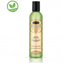 Массажное масло «Naturals massage oil Vanilla sandelwood», с ванильным мягким ароматом, 236 мл, KamaSutra KS10244, из материала масляная основа, 236 мл.