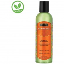 Массажное масло «Naturals massage oil Tropical mango», с ароматом манго и персика, 59 мл, KamaSutra KS10283, бренд Kama Sutra, 59 мл.