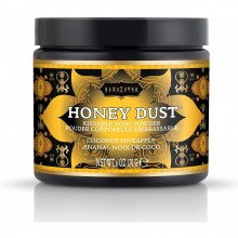 Ароматная пудра для тела «Honey Dust Body Powder coconut pineapple», со вкусом кокосового крема, KS12012, бренд Kama Sutra, 170 мл.