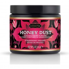 Ароматная пудра для тела «Honey Dust Body Powder strawberry dreams», со вкусом клубничного мусса, KS12014, бренд Kama Sutra, 170 мл.