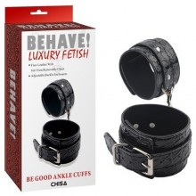 Наручники на карабине «BeGood Ankle Cuffs», цвет черный, Chisa Novelties CN-632125472