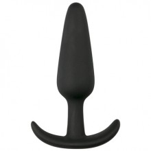 Универсальная анальная втулка для ношения «Buttplug» с ограничителем, цвет черный, общая длина 8 см, EasyToys ET110BLK-S, бренд EDC Collections, коллекция Easy Toys, длина 8 см.