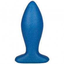 Синий конический анальный плаг, рабочая длина 8.5 см, максимальный диаметр 3.5 см, Биоклон 004532, длина 9 см.
