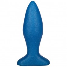 Плаг-массажер для простаты в ламинате, синий, рабочая длина 10 см, максимальный диаметр 3.5 см, Биоклон 004533, длина 11.5 см.
