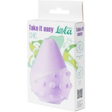 Нереалистичный мастурбатор- мини из эластичного материала «Take it Easy Chic» цвет фиолетовый, Lola 9022-05lola, длина 7 см.