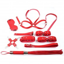 Красный набор БДСМ-девайсов «Bandage Kits»