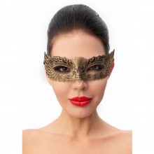 Ажурная карнавальная маска золотистого цвета, Джага-Джага 963-52 BX DD, из материала полиэстер