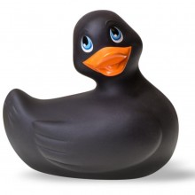Черный вибратор-уточка «I Rub My Duckie 2.0», длина 7.5 см.