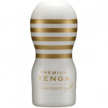 Мастурбатор для высокой чувствительности «Premium Original Vacuum Cup Gentle», Tenga KAZ974979, длина 15.5 см.