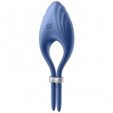 Эрекционное кольцо с вибрацией «Duelist», цвет синий, Satisfyer 4018430