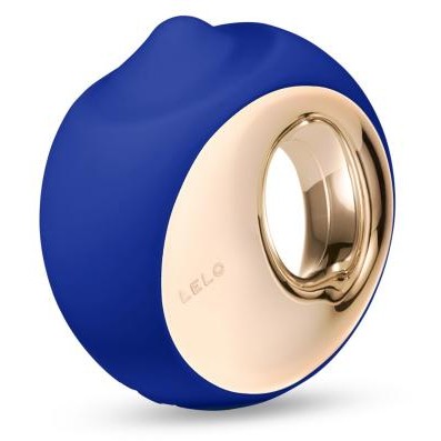 Клиторальный вибратор с ротацией «Ora 3 Midnight Blue», синий, LELO 7833, диаметр 8.8 см.