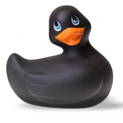 Черный вибратор-уточка «I Rub My Duckie Classic» для женщин, Big Teaze Toys E21822, длина 7.6 см.