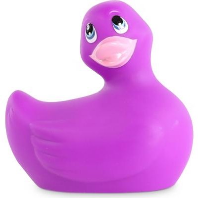 Фиолетовый вибратор-уточка «I Rub My Duckie 2.0», длина 7.5 см.