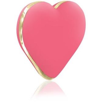 Вибратор-сердце «Heart Vibe» в подарочной упаковке, коралловый, Rianne S E26356, длина 5 см.