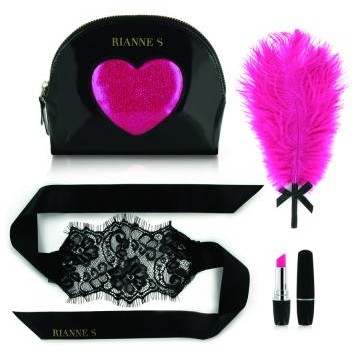 Черно-розовый женский эротический набор «Kit d Amour»