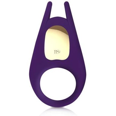 Перезаряжаемое эрекционное вибро-кольцо «Pussy & The Knight» фиолетового цвета, диаметр 3.2 см.