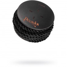 Веревка из хлопка на катушке для шибари «Pecado BDSM», черная, 06312, цвет черный, 5 м.