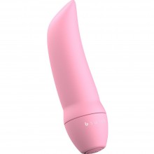 Стимулятор клитора «Bmine Basic Curve Azalea» цвет розовый, длина 7.6 см.