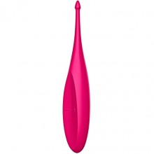 Перезаряжаемый точечный вибромассажер «Twirling Fun » цвет пурпурный, Satisfyer 4009650PNK, цвет розовый, длина 7 см.