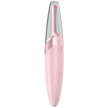 Перезаряжаемый точечный вибромассажер «Twirling Delight», цвет светло-розовый, Satisfyer Vibes 4009704BERRY, длина 16.8 см.