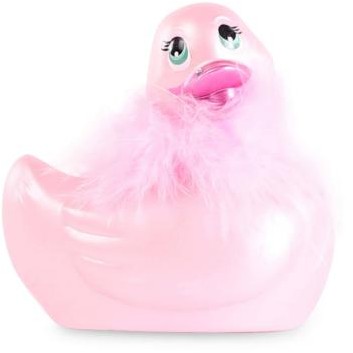 Вибратор-уточка «I Rub My Duckie 2».0, розовый, Big Teaze Toys E29005, из материала ПВХ, длина 7.5 см.