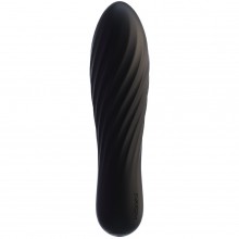 Мини-вибропуля для стимуляции эрогенных зон «Tulip», цвет черный, Svakom S115B-Black, длина 10.5 см., со скидкой