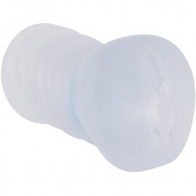 Реалистичный мастурбатор-вагина из полупрозрачного термопластичного эластомера, длина 15.5 см.