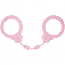 Розовые силиконовые наручники «Party Hard Suppression», Lola Games 1167-03lola, длина 30 см.
