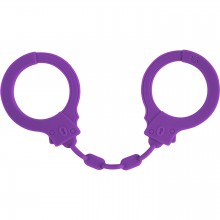 Силиконовые наручники фиолетового цвета «Party Hard Suppression», Lola Games 1167-02lola, длина 30 см.