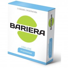 Презервативы продлевающие «Bariera Long Love», 1 уп 3 шт, Bariera BAR-003, из материала латекс