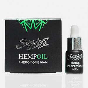 Ароматическое масло парфюмерное «Sexy Life Hemp Oil Pheromone men» для мужчин 5 мл, Sexy Life SLHOPMan-5, 5 мл.
