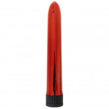 Красный классический вибратор, OYO OYO-C06RED, из материала пластик АБС, длина 18 см.