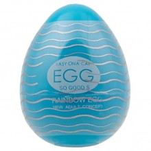 Мастурбатор-яйцо «OYO Rainbow Blue», цвет голубой, OYO OYO-REG03, длина 6.5 см.