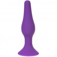 Cиликоновая анальная пробка размера L, цвет фиолетовый, OYO OYO - Softpurple L, длина 12.2 см.