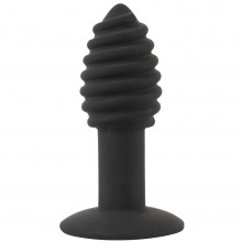 Анальная вибропробка «Twist Butt Plug», цвет черный, Orion 5515030000, коллекция Black Velvets, длина 10.7 см.