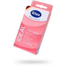 Презервативы «Ritex ideal №10» с дополнительной смазкой, 18.5 см, Ritex 2008, длина 18.5 см.