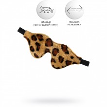Маска с леопардовым принтом «Anonymo 0202», искуственная кожа, ToyFa 310202, из материала искусственная кожа, длина 26 см.