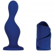 Набор «In's & Out's» из стимулятора и мастурбатора с вибрацией, Evolved GX-KT-8973-2, цвет синий, длина 12.6 см.
