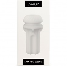 Сменная насадка для мастурбатора «Sam Neo», цвет белый, Svakom S08F, из материала TPE