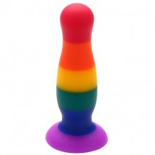 Разноцветная анальная пробка «Colourful plug» с присоской, общая длина 12.5 см, Dream Toys 21700, длина 12.5 см.