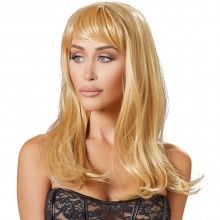 Парик цвета блонд с косой челкой, длина 45 см, 7717080000, бренд Cottelli Collection, длина 45 см.