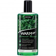 Массажное масло с ароматом мяты «WARMup» с разогревающим эффектом, 150 мл, JoyDivision 14333, из материала глицериновая основа, 150 мл.