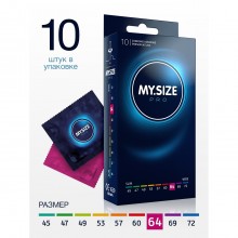 Презервативы классические латексные «My.«Size PRO», размер 64 мм, упаковка 10 шт, R&S Consumer Goods GmbH 143170, цвет прозрачный, длина 22.3 см.
