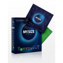 Классические латексные презервативы «My.«Size PRO», размер 47 мм, упаковка 3 шт, R&S Consumer Goods GmbH 143171, длина 16 см.