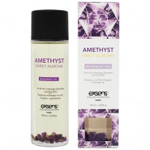 Органическое массажное масло с камнями «Amethyst Sweet Almond», Exsens D882270, 100 мл.