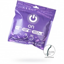 Презервативы ультратонкие «On Super Thin», цвет прозрачный, упаковка 30 шт, R&S Consumer Goods GmbH 386, длина 18.5 см., со скидкой